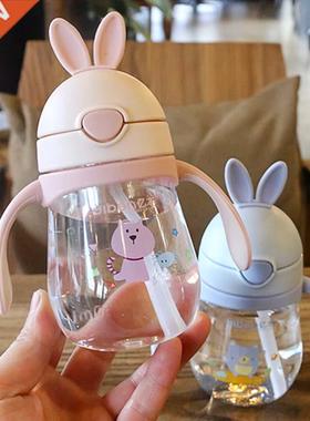Newborn Infant Baby Straw Bottle Defence Fall Feeding Baby S