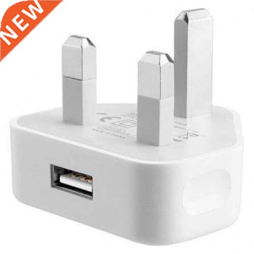 New-Universal Usb Uk Plug 3 Pin Wall Charger Adapter With