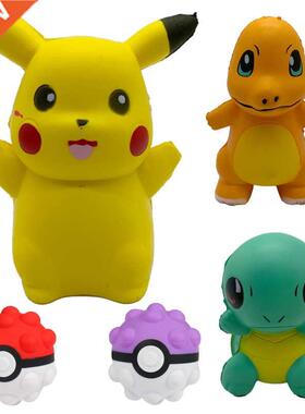 Pokémon Pikachu Squishy Kawaii Anti Sress Decompress Ball F