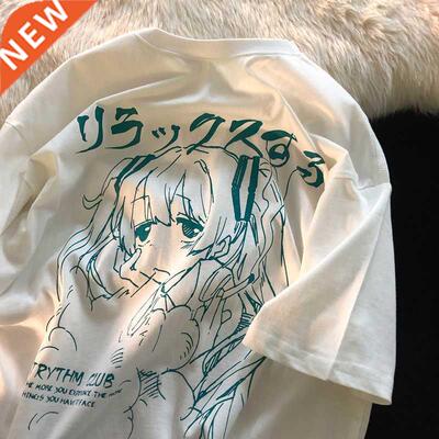 Women Clothing Women's T irt Y2k Japanese Harajuku Graphic