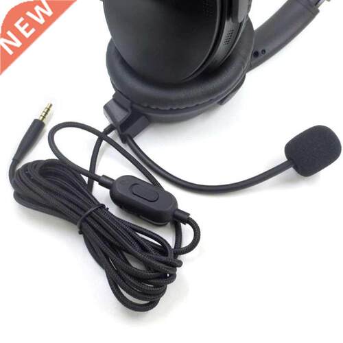 Long Hedphone Cble Extension Volume Control Microphone Swi