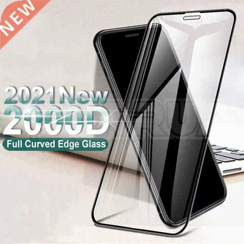 2000D Curved Protective Glass For iphone 6 6S 7 8 Plus SE Sc
