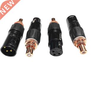 Neutrik XLR To RCA Female Socket Adapter Plated Red RCA Plug