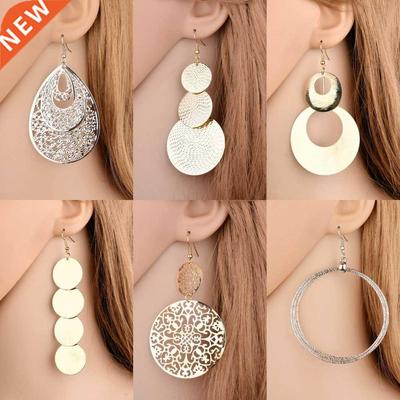 New Exaggerated Metal Big Circle Atmospheric Disc Multi-leve