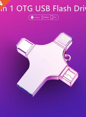 4 in 1 OTG USB Flash Drive Type C Pen Drive 128GB 64GB 32GB