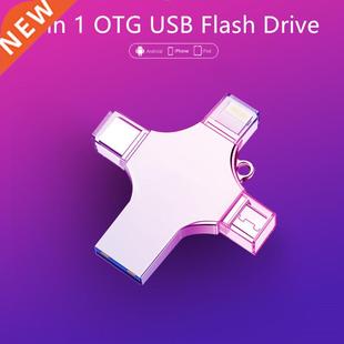 4 in 1 OTG USB Flash Drive Type C Pen Drive 128GB 64GB 32GB