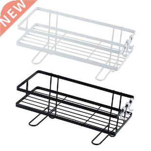 Bathroom Wall Mounted Shelves with Hooks Floating Storage