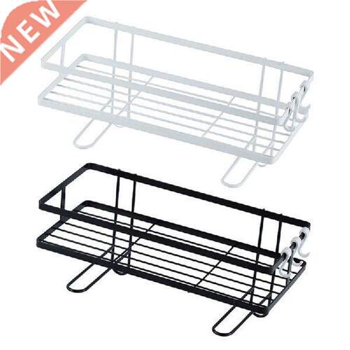 Bathroom Wall Mounted Shelves with Hooks Floating Storage