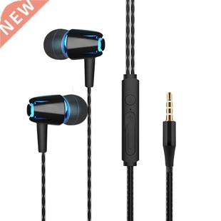 Wired Headphones 3.5mm Bass Stereo Music Earbuds Sports Head