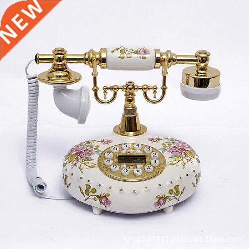 Corded Old Fashion Landline Phone, Caller ID, Button Dial,