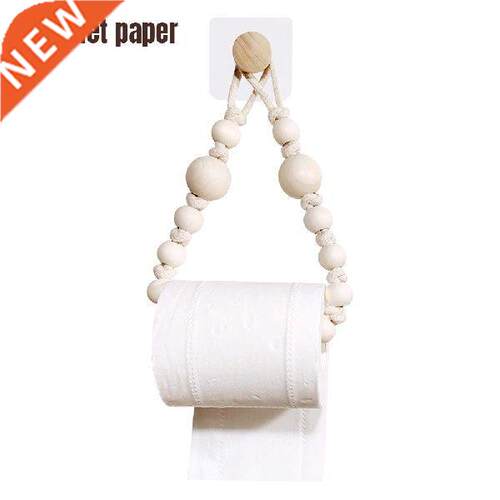 Wood Beads Easy nstall Accessores Tolet Roll Paper