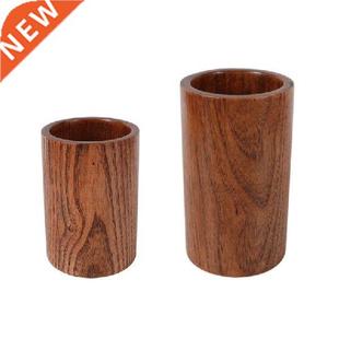 Vintage Wood Rund Chopsticks Storage Drain Holder Tableware