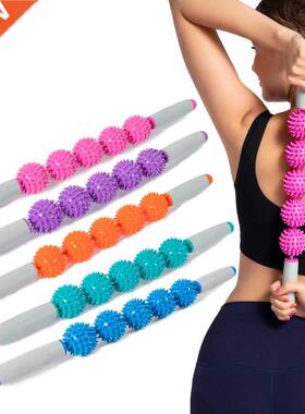 5 Balls Yoga Massage Roller Stick Trigger Point Anti Celluli