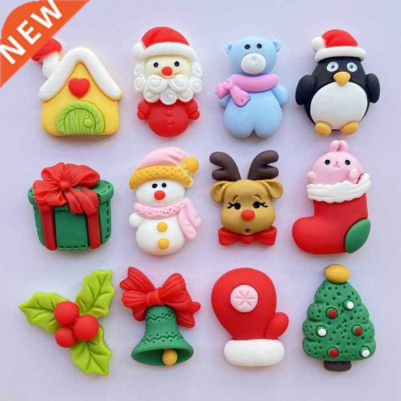 12pcs new cute christmas series flat back cabochon scrapbook