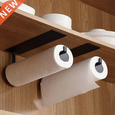 Kitchen Self-Adhesive Roll Rack Paper Towel Holder Tissue H