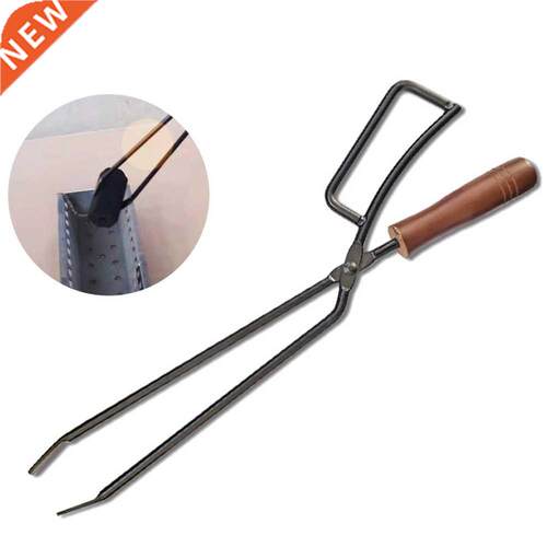 Metal Heat Resistant Barbecue Tong Food BBQ Grill Carbon