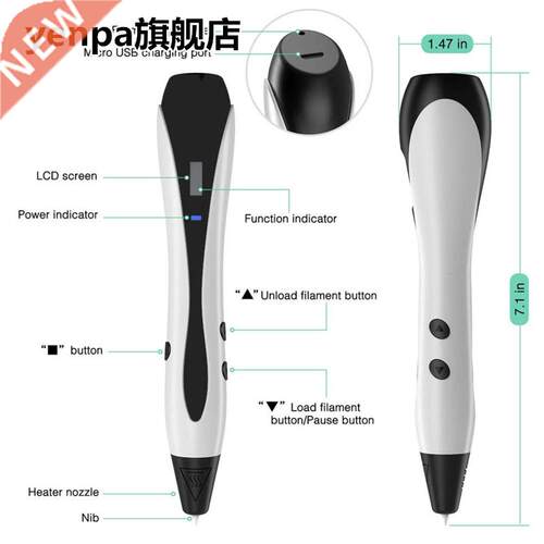 D Pen For Kids Adults,Best Drawing Doodler D Printing Pen