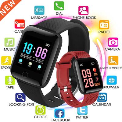 Smart Watches Blood Pressure Waterproof Men Women Heart Rate