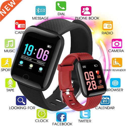 Smart Watches Blood Pressure Waterproof Men Women Heart Rate