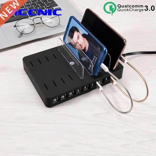 110W 8 Port Multi USB Charger For IPhone 7 8 XS Ipad QC.0