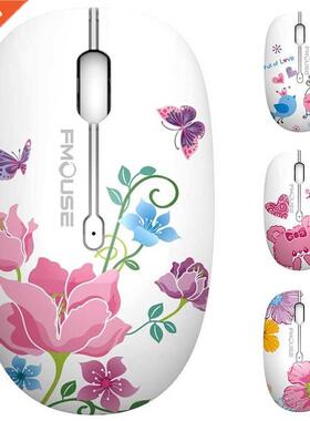 M101 Wireless Mouse 2.4G Cute Silent Optical Cartoon Compute