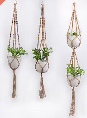 Handmade Macrame Plant Hanger Flower Pot Hanger for Wall Dec