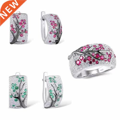 pcs/set Unique Design Plum Blossom Jewelry Set for Women V