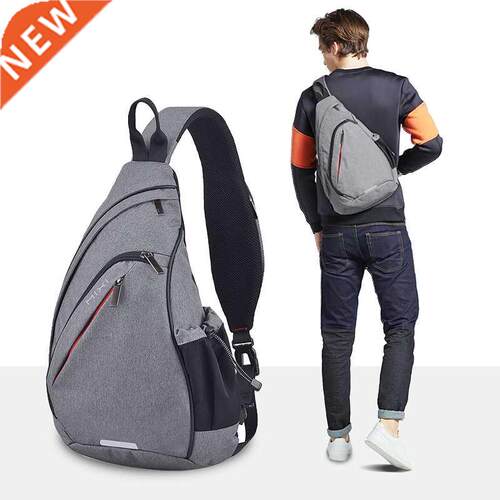 Mixi Men One Shoulder Backpack Women Sling Bag Crossbody USB