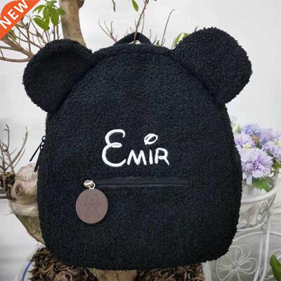Personalized Embroidery Toddler Backpack Lightweight Plush B