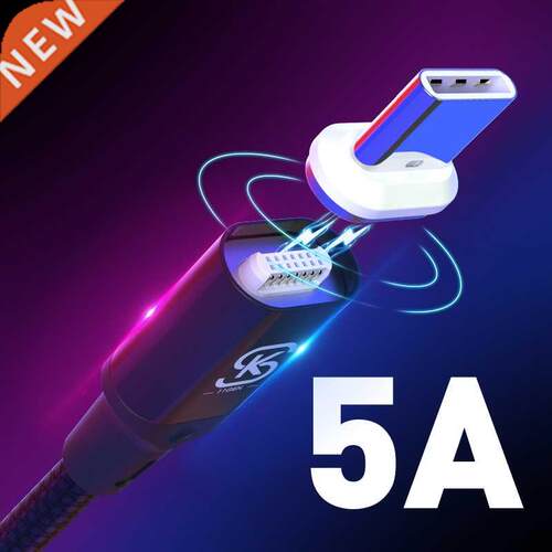 Car Magnetic USB Charging Cables 5A Type C Super Quick QC 4.