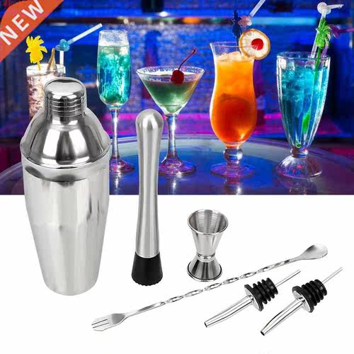 6Pcs Cocktail Whisks Wine Pourers Bar Sets Fruit Muddlers Sw