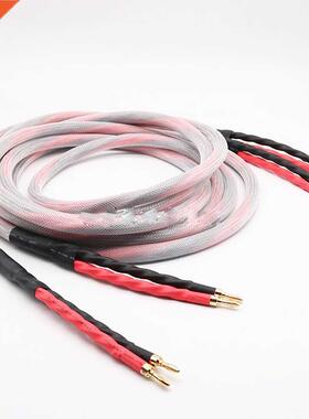 Pair Western Electric pure copper audio speaker cable with B