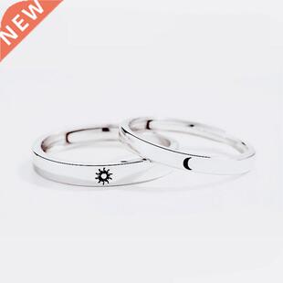 2 Pieces/Set Silver Color Couple Rings Fashion Wedding Bride