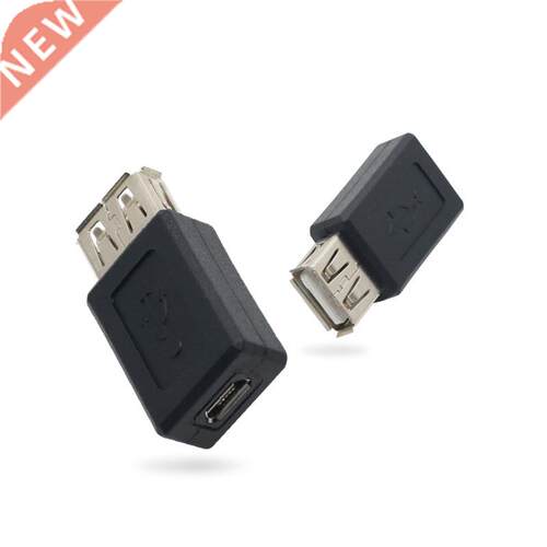 New Black USB 2.0 Type A Female to Micro USB B Female Adapte
