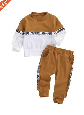 Toddler Kids Baby Boys Clothes Set Long-sleeved Letter Perso