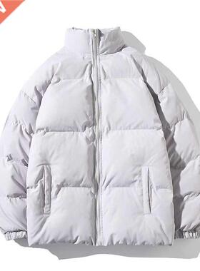 Men's Warm Parkas Streetwear Cotton Coats Slim Male Jackets