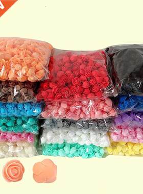 200-400pcs Artificial Foam Rose Heads 3.5cm Flower For  b
