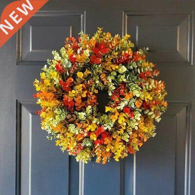 Simulated Plant hHome Decoration Fake Flower Door Ring