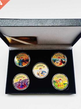 Charming Pokemon Commemorative Coin Kawaii Pikachu Patterns