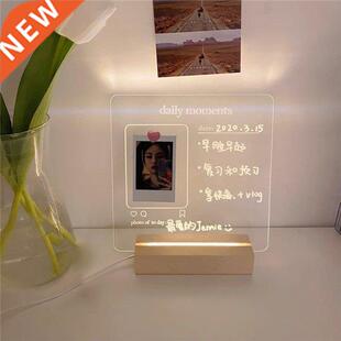 New Arrival USB Acrylic Daily Moments Photo Memo Message Boa