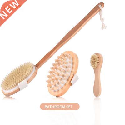 CLPIZI Nturl Bristle Body Mssge Brush Exfolition Prom