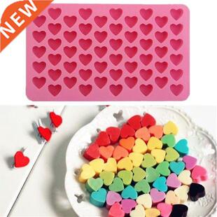 55 Holes Love Heart Shaped Non-stick Silicone Chocolate