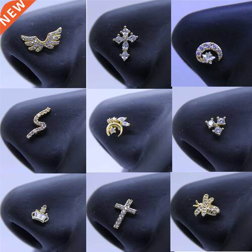Piercing jewelry CZ Nose rings For Nose Piercing Stainless s