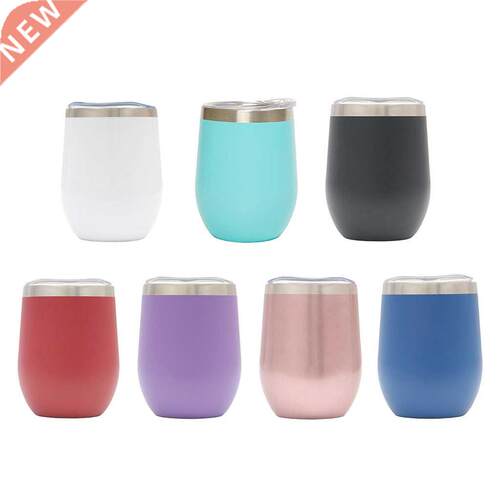 12oz Stainless Steel Tumbler Mug Wine Beer Juice Water Mug C