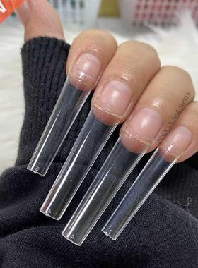 XXL Long Acrylic Nail Tips Coffin Straight False Nails Mani