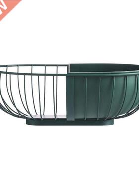 European Wrought Iron Fruit Basket Metal Wire Hollow Out Dra