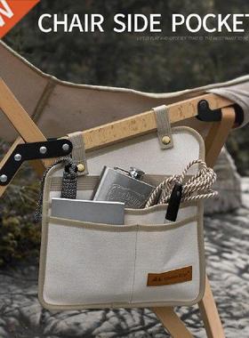 Canvas Chair Side Storage Bags Pocket Portable Folding