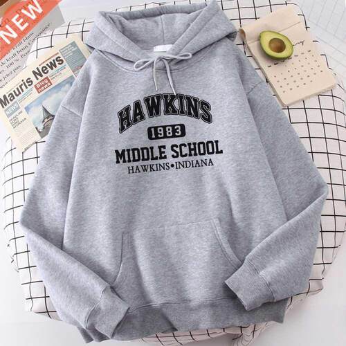 Letters School 1993 Printing Hoodie 2021 Spring Winter Warm