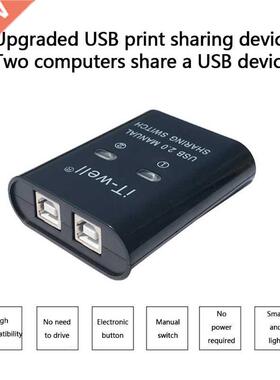 K1KF USB 2.0 Manual Sharing Switch Printer Sharing Device Hu