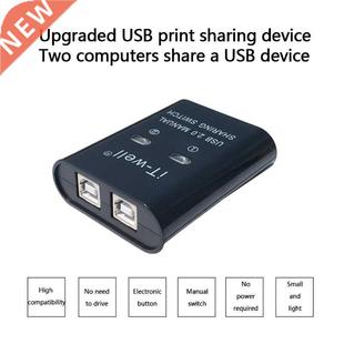 K1KF USB 2.0 Manual Sharing Switch Printer Sharing Device Hu